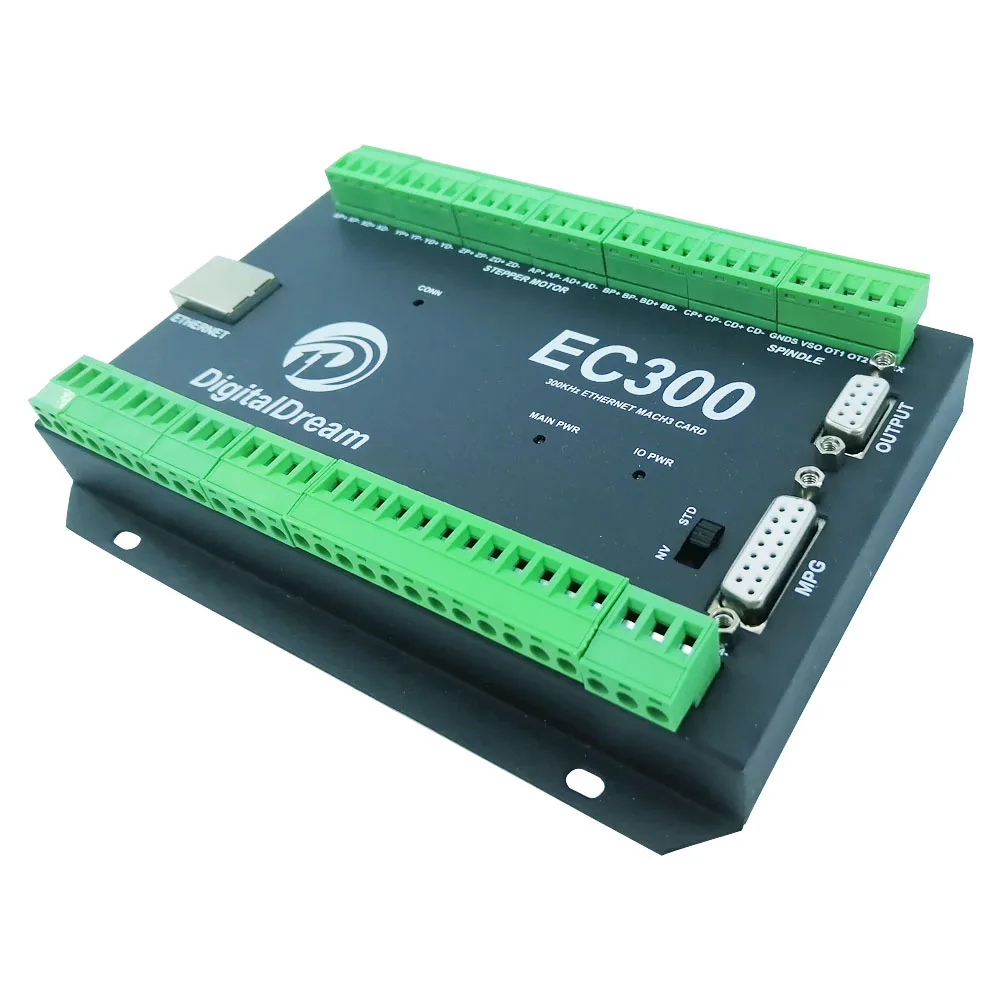 Фрезерный станок с ЧПУ UC300 EC300 3/4/5/6 ось движения Breakout Board NVEM Mach3 Ethernet карта контроля