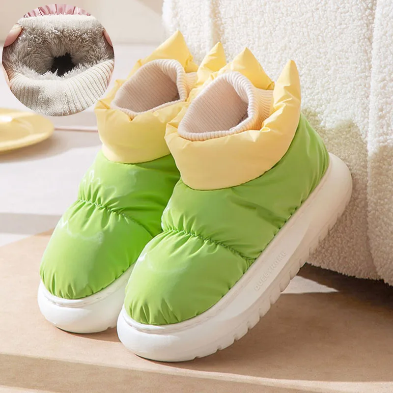 

Женские ботинки на мягкой нескользящей подошве, теплые плюшевые ботинки разных цветов, зимняя обувь на платформе, 2022