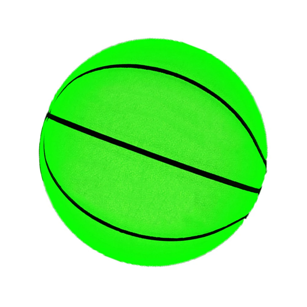

Glowing Basketball Reflective Toy Green Balls Good Gripping Game Supplies
