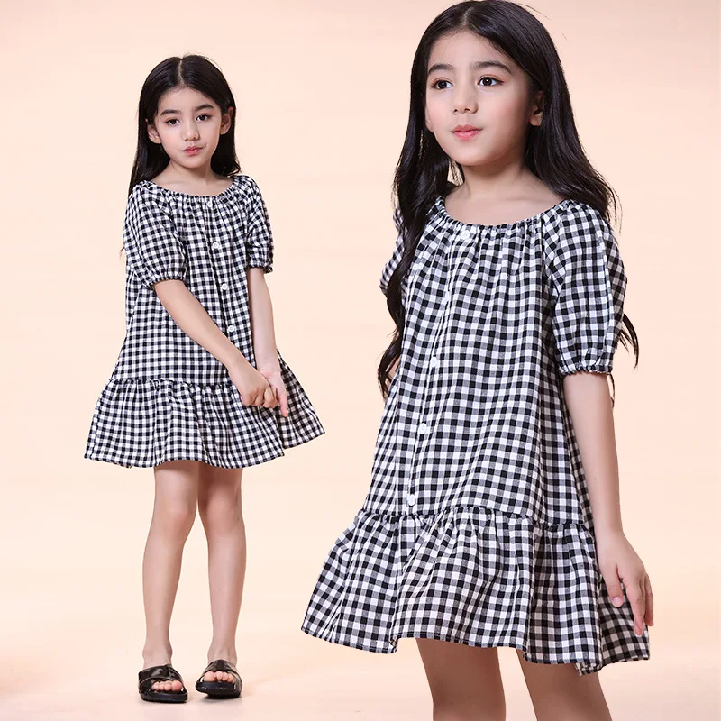 Новинка лета 2022 платья принцессы для девочек-подростков детей белая черная