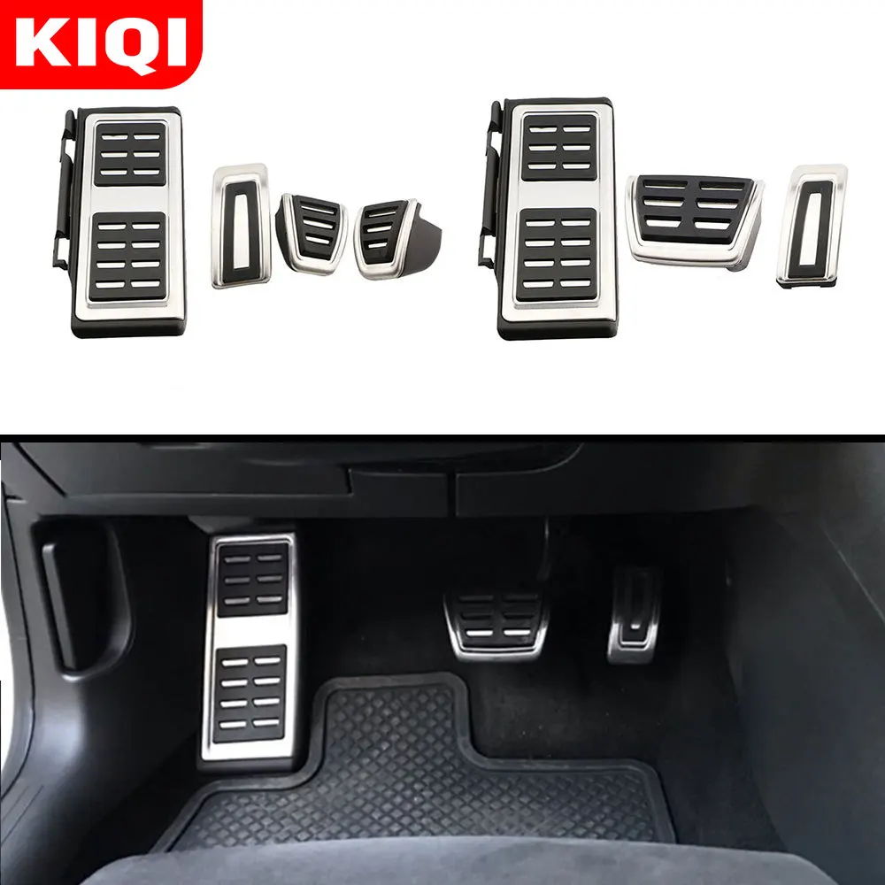 

KIQI накладка на педали для автомобиля, педаль топливного тормоза, педали сцепления для Volkswagen VW T-Cross Tcross 2018 2019 2020 аксессуары