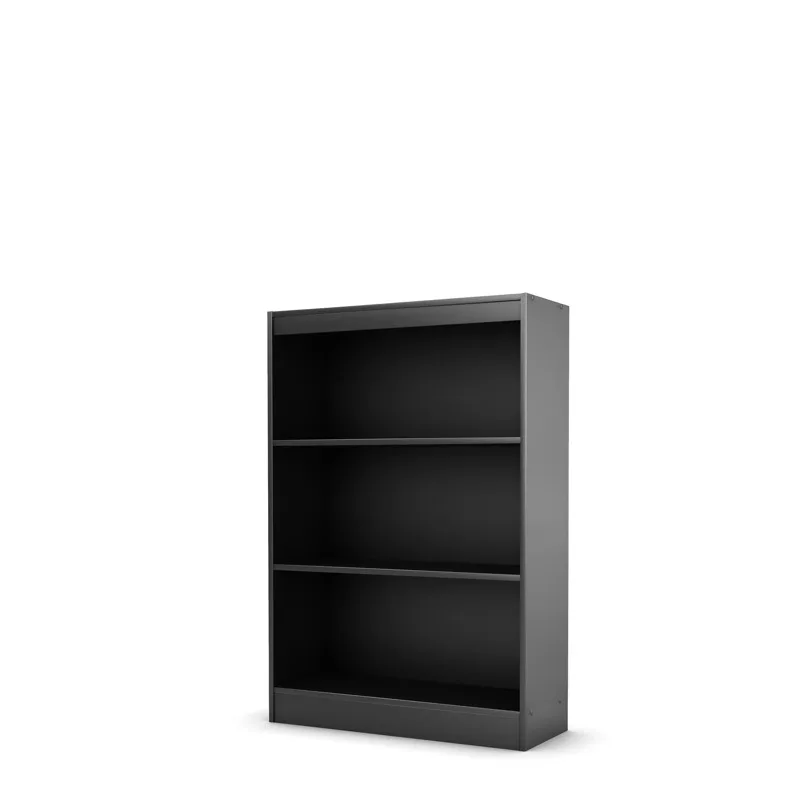

BOUSSAC South Shore Smart Basics Bookcase With 3 Shelves, Black