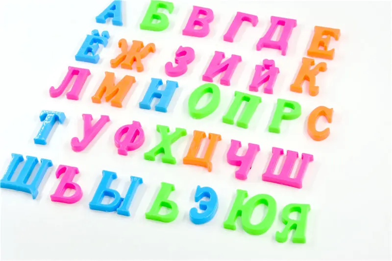 

Magnetic Russian Letters 33pcs Fridge Magnets Teaching Magnetic Alphabet Magnet Button Message Sticker Magn Home Decor Kitchen