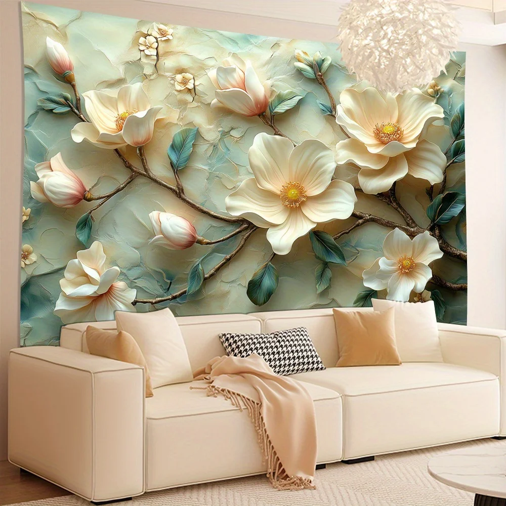 

Большой гобелен с магнолией из полиэстера