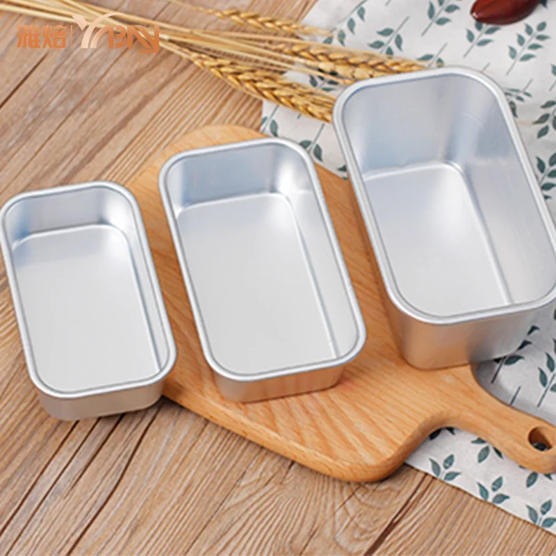 

Aluminum Alloy Non-Stick Brownie Cheese Cake Toast Mold Bread Loaf Pan Baking Pans Dishes Kitchen Baking Tool