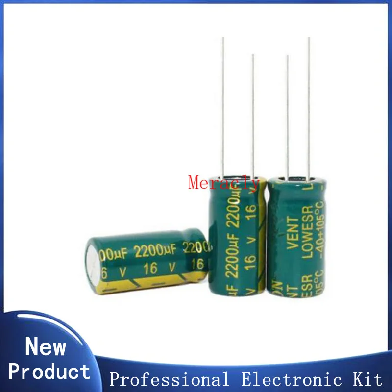 

200PCS 16V 2200UF 2200UF 16V Aluminum Electrolytic Capacitors Size:10*20MM best quality New origina