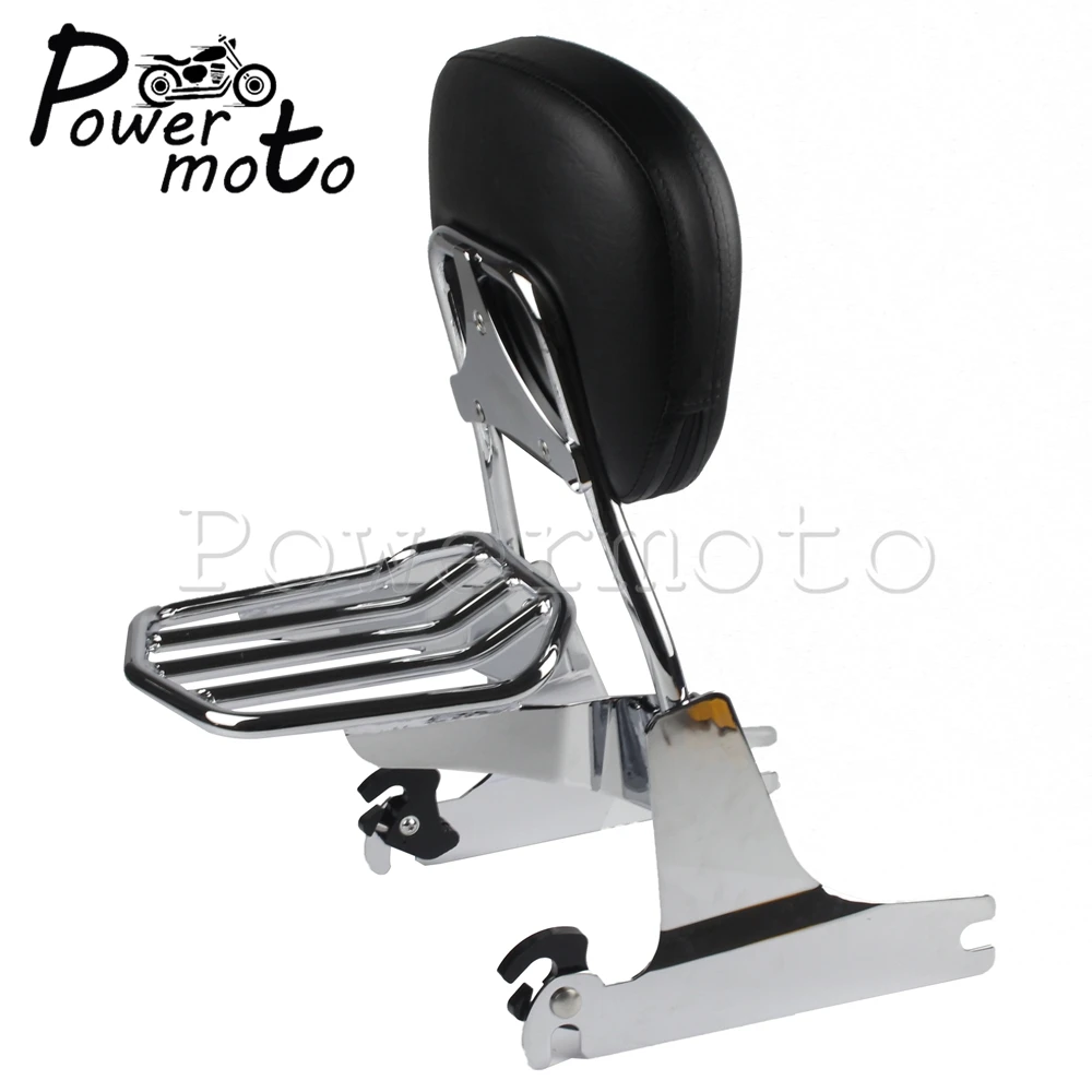 Хромированный багажник для мотоцикла спинка Sissy Bar съемный Harley Dyna FXD FXDC FXDB Super Glide Low