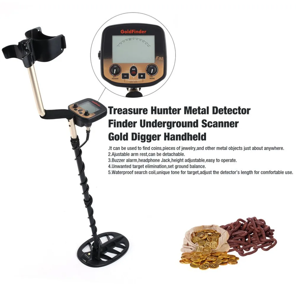 

Professional Underground Metal Detector FS2 High Sensitivity Scanner Finder Gold Digger Treasure Hunter Pinpointer