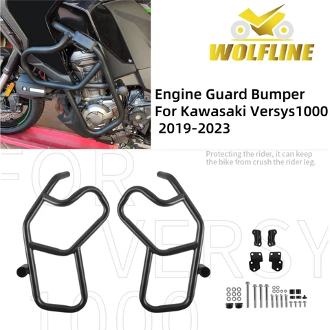 WOLFLINE Versys1000 шоссейные аварийные дуги, защита двигателя, бампер для Kawasaki Versys1000, защита двигателя, защитный бампер 2019-23
