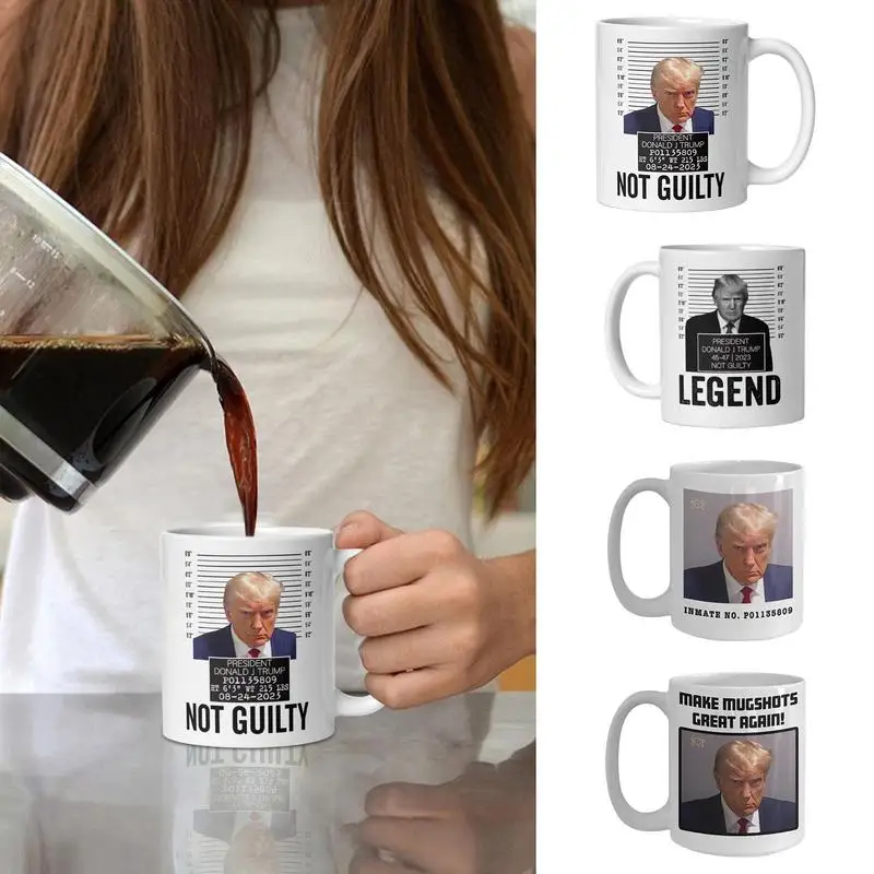 

Кофейная кружка, керамическая чашка 2023, Трамп Mugshot, домашняя чашка для чая и молока, креативные подарочные кружки для чая, кофе, для взрослых, для детей, кухонные аксессуары