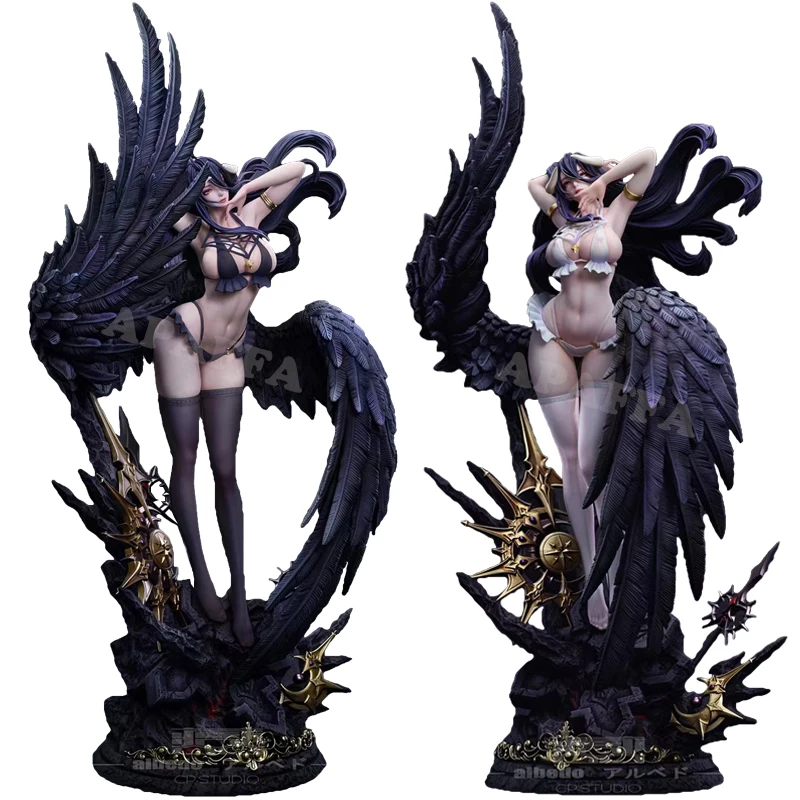 

60cm Hentai Overlord Albedo Sexy Anime Girl Figure Full Plan GK Albedo Action Figure Adult Collectible Model Doll Toys Gifts