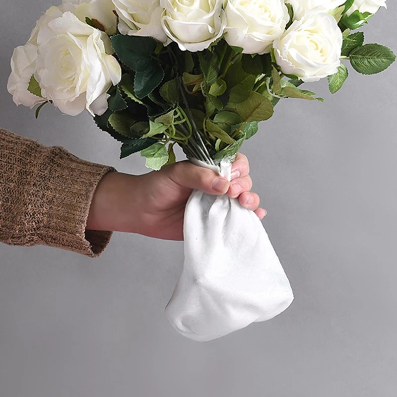 200 PièCes Sé Annivers 22 Jauge Vert Foncé Floral Tige Fil Artisanat Papier Eniseuré Artificielle Plante pour