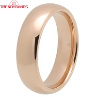 6mm 8mm 10mm tungsten carbide rings jewelry for men women rose gold wedding band polished shiny high quality