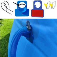 30 38mm swimming pool pipe fixing holder mount supports for intex bestwa above ground hose outlet bracket with cable tie