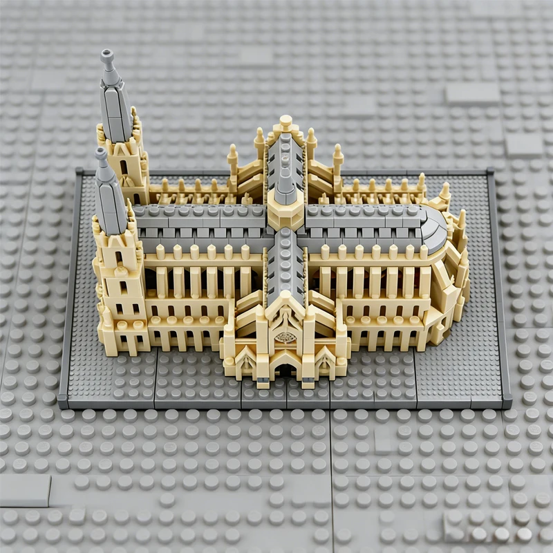 Фото 5698 деталей: Сборная модель собора в Кёльне (MOC), модульный конструктор, развивающий творческий набор для мальчиков, подарок на Рождество №2