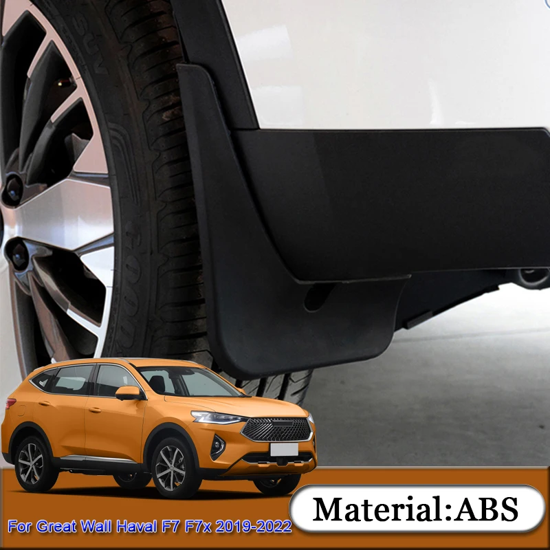 

For Great Wall Haval F7 F7x 2019-2022 Car Mud Flaps Splash Guard Mudguard Mudflap Fender External Cover Automobiles Accessories