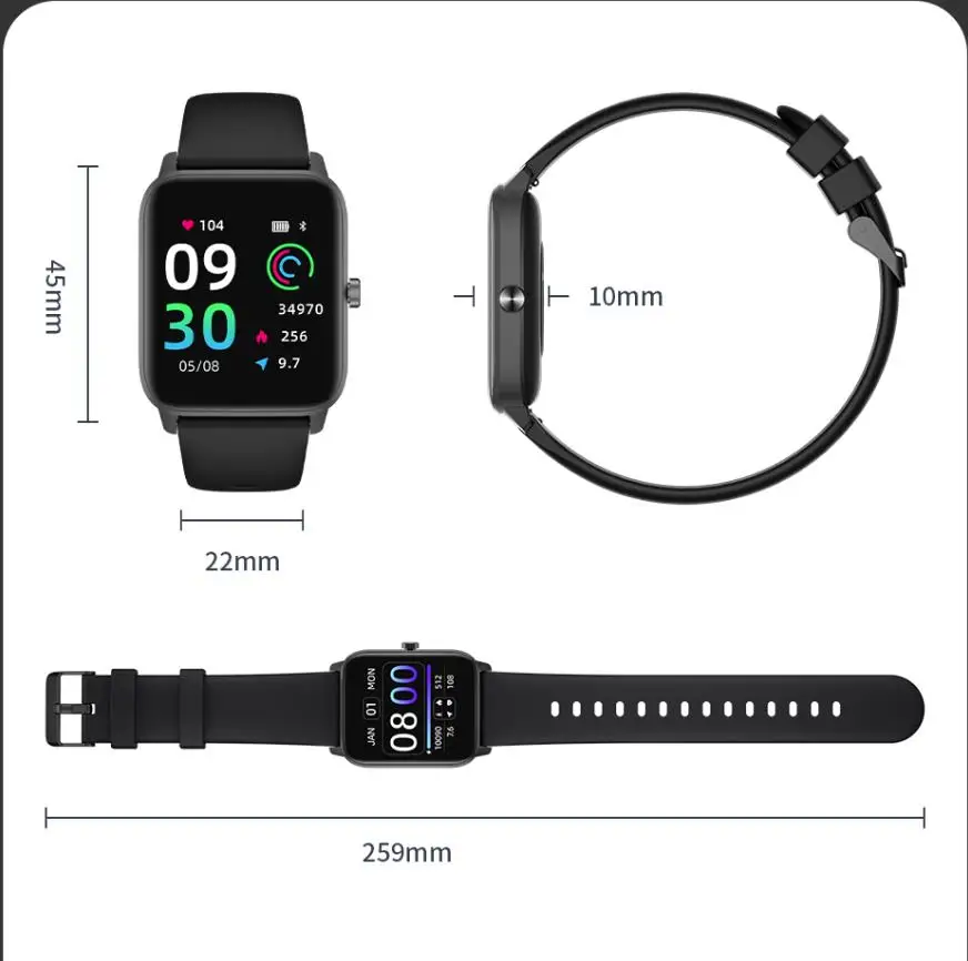 

Smart Watch KW22 Dafit Customized Watchface Bluetooth Calls APP Information Reminder Music Player Sports Smartbracelet of Men