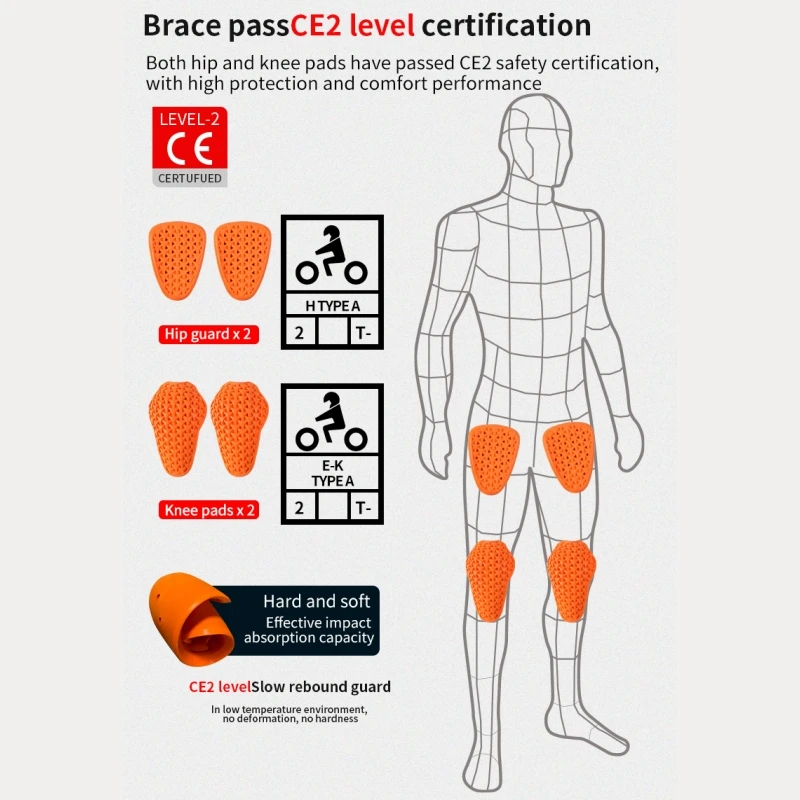 Зимние мотоциклетные брюки уровня CE2 утолщенные водонепроницаемые длинные