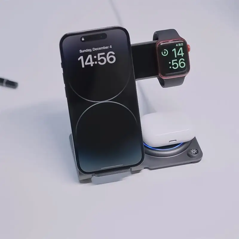 

Desktop Stand Wireless Charging Pad Aluminum Alloy Mobile Phone Stand Wireless Charger Wireless Charging Mobile Phone Holder