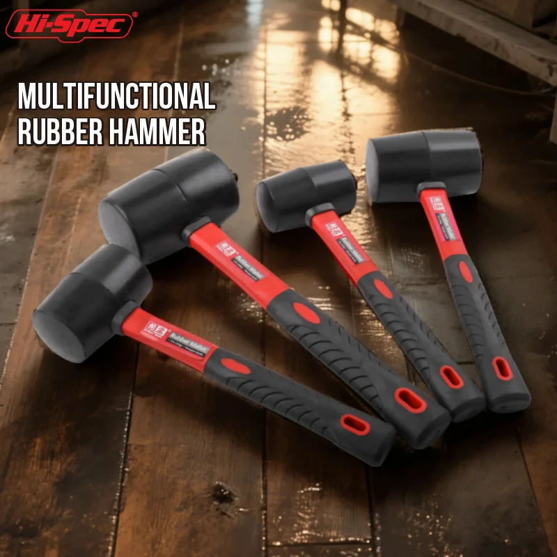 

Hi-Spec, 1 шт., сверхмощный молоток, резиновый молоток, двусторонний бытовой мини-молоток, многофункциональный молоток, ручной инструмент, 8/12/16/24 унции