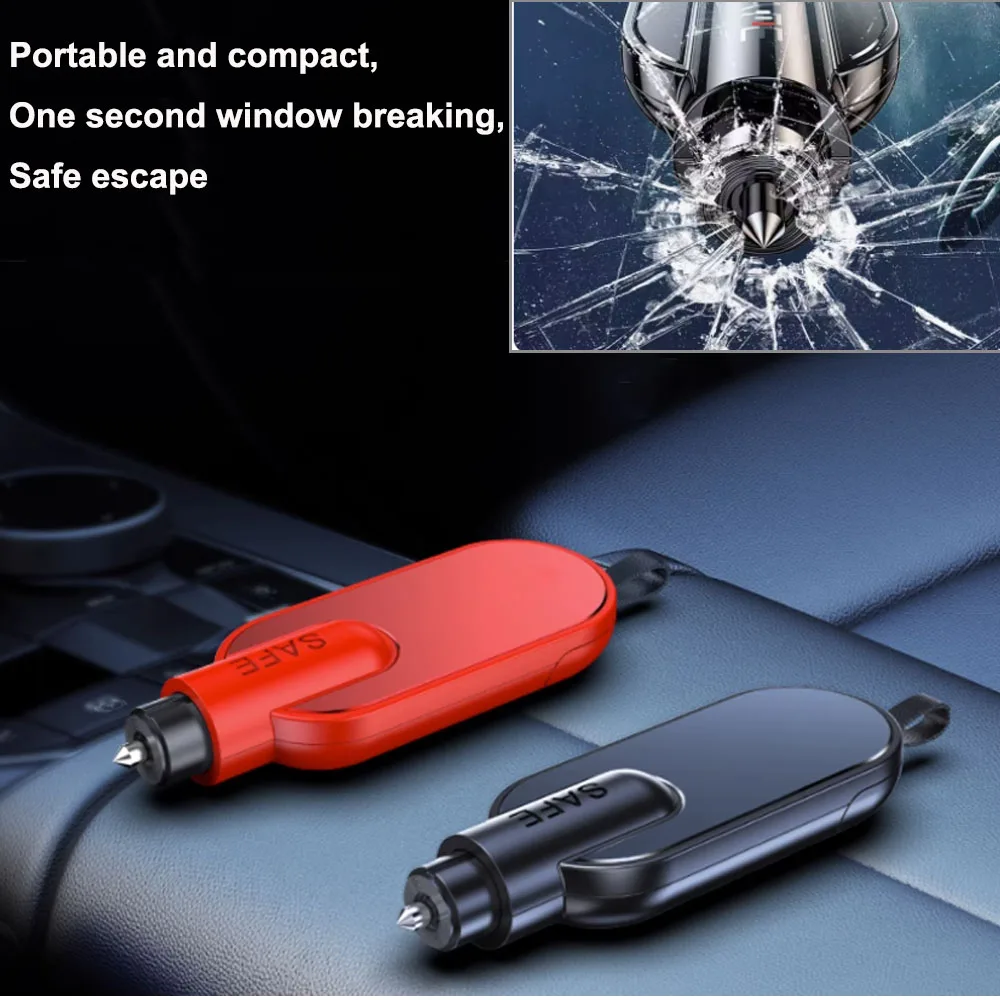 

Mini Car safety hammer multifunctional car emergency glass window breaker seat belt cutter life saving escape Motor Vehicle tool