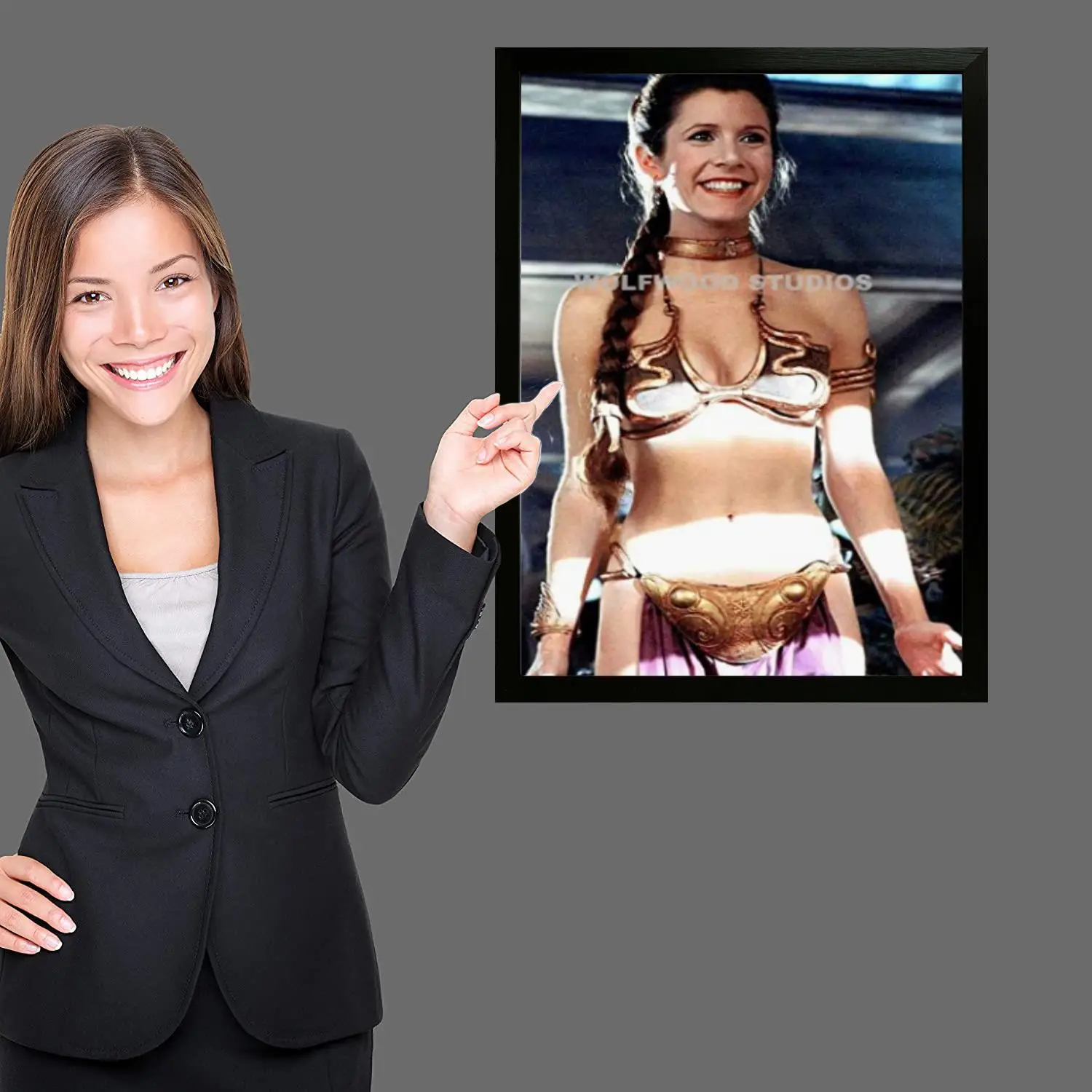 Карри Фишер Холст Художественный постер и настенное искусство печать с