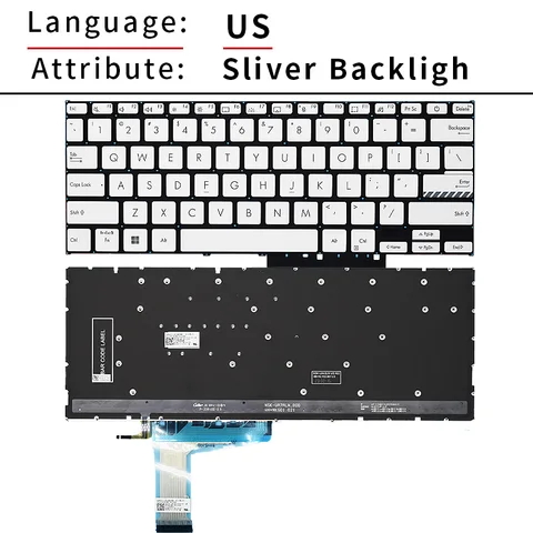 NEW US/RU Russian Backlit Laptop Keyboard For Asus VivoBook F1402 M1403 X1403Z ADOL14Z X1403V X1403VA X1404V X1404Z