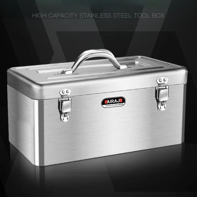 Compact Multi Tool Case Metal Chest Potable Suitcase Repair Tool Case Hardware Electrician Porta Attrezzi Tools Packaging DK50TB