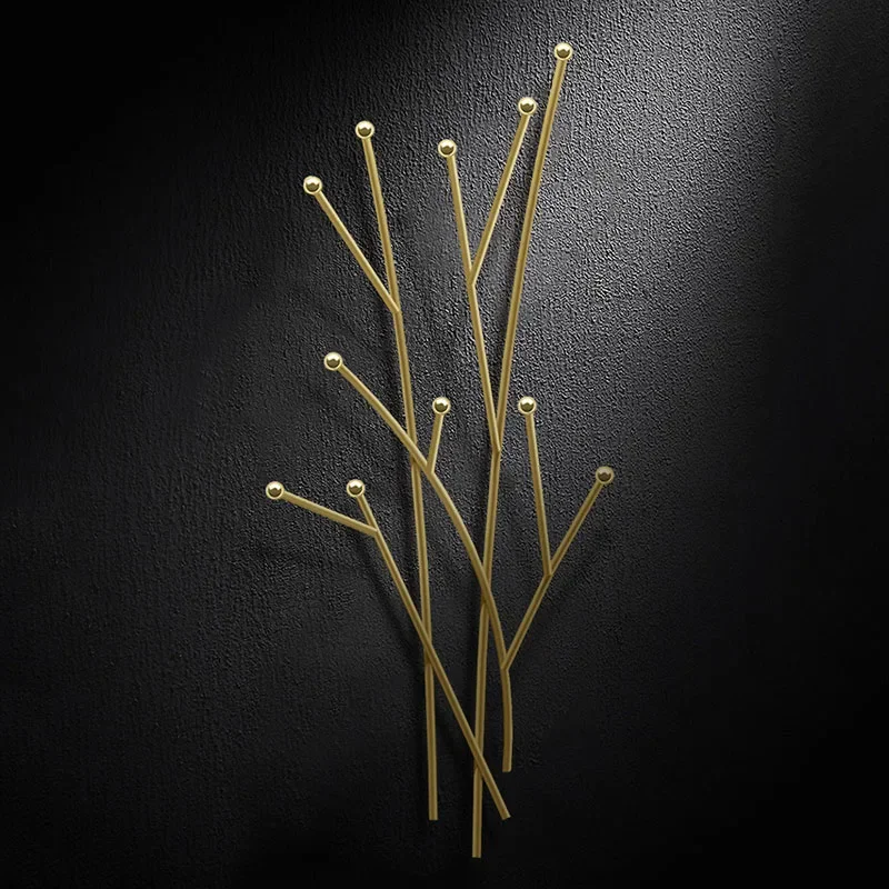 Золотая настенная вешалка для одежды металлическая Минималистичная подставка