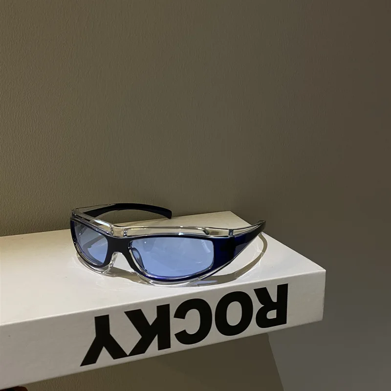 

Punk Sunglasses Cateye Glasses Women Summer Fashion Eyewear Y2k Future Technology Sense Sunglasses Men Women Trend Goggles