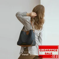 venof luxury designer handbags for women large capacity leather dating shoulder tote bag female top grade shopper message bags