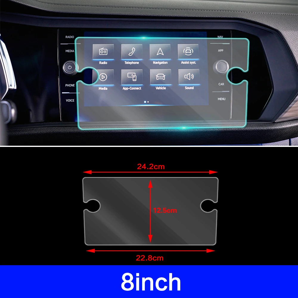 

Автомобильный мультимедиа-видео GPS-навигатор, для Фольксвагена VW Jetta MK7, 2019, 2020, 2021, 2022, ЖК-экран, защитная пленка из закаленного стекла