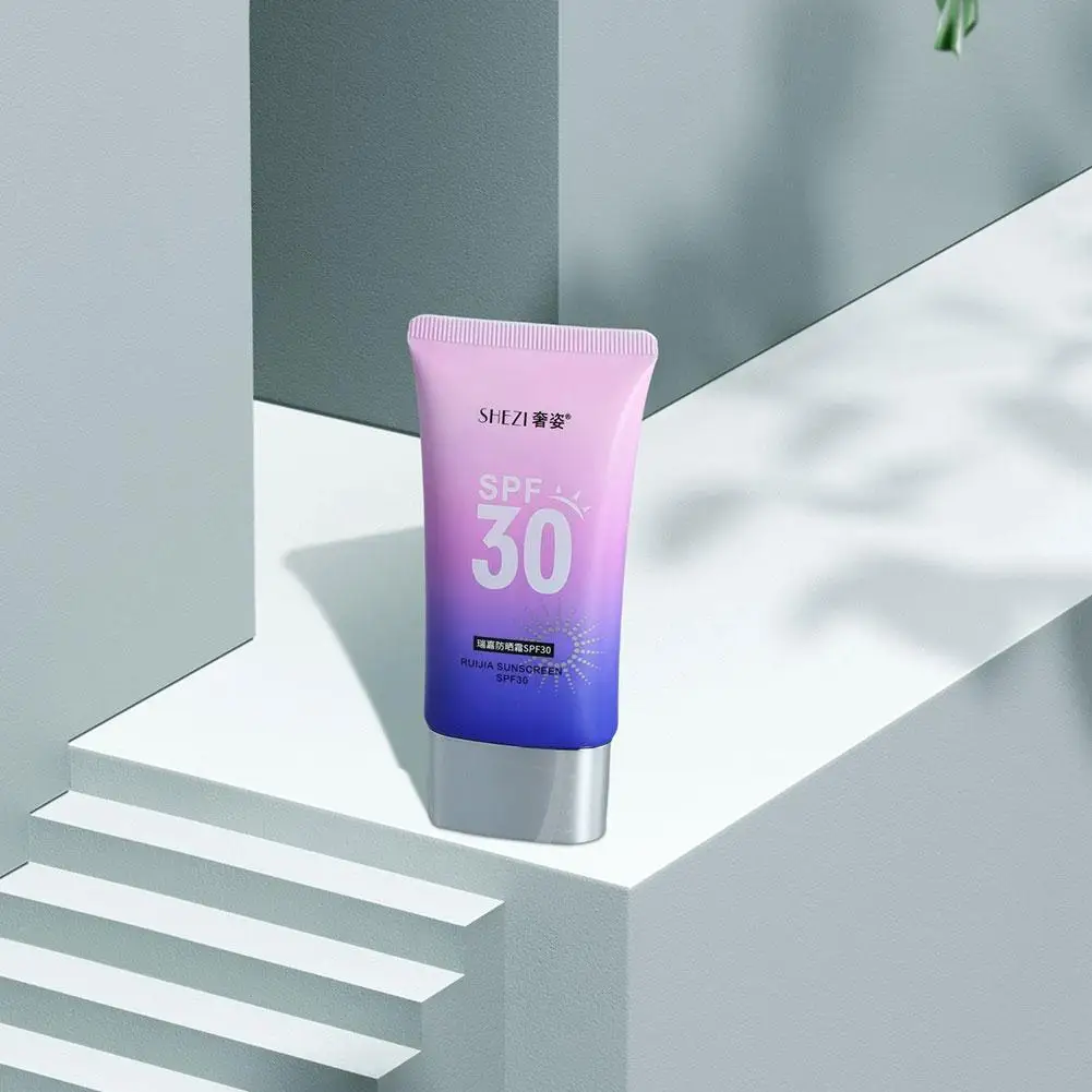 

40g Facial Body Sunscreen Cream SPF30 Summer Outdoor BB Protection Cream Sun Lotion Whitening Anti-UV Moisturizing Sunblock Q0R9