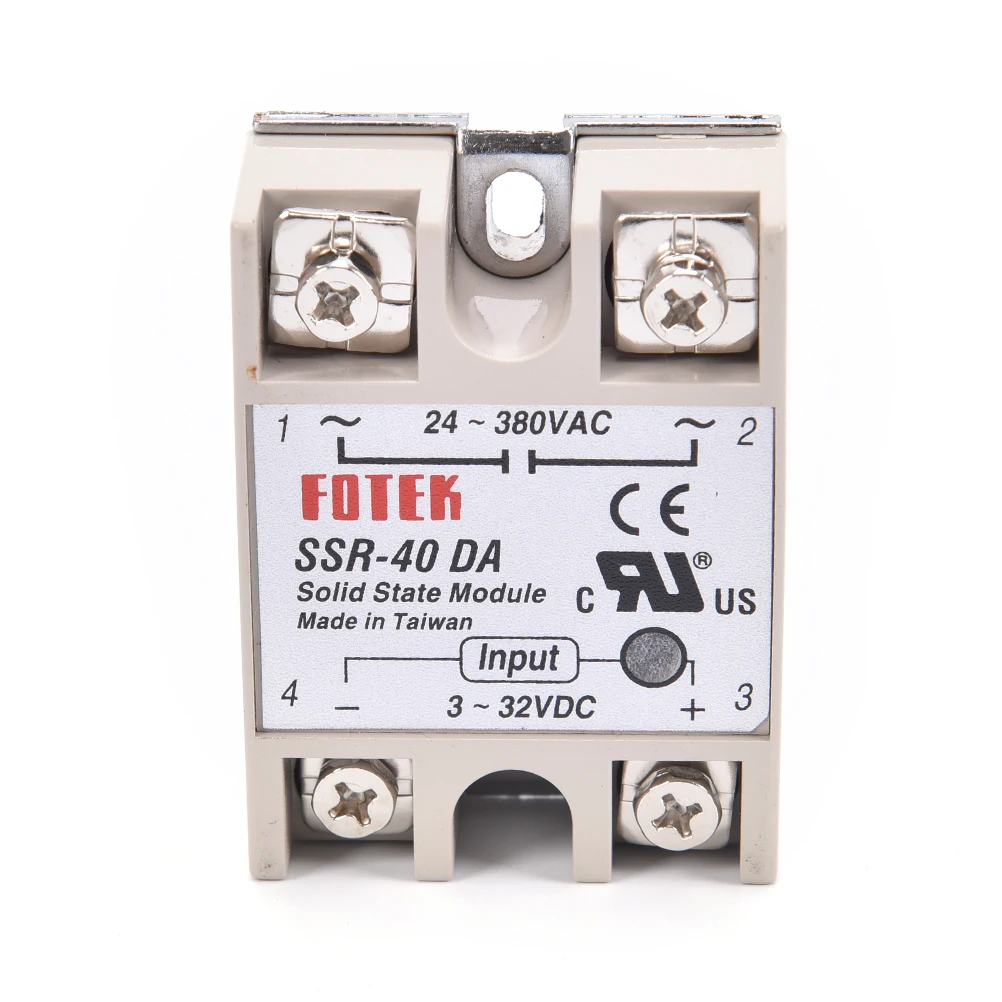 Промышленное твердотельное реле SSR 40A с защитным флагом SSR-40DA DC control AC |