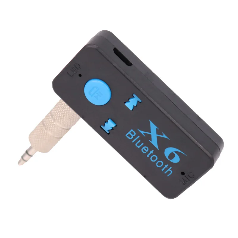 

3 in 1 Bluetooth -compatible Wireless Adapter X6 USB Receiver 3.5mm Audio Jack TF mp3 Card Reader MIC Call Support Car Speaker