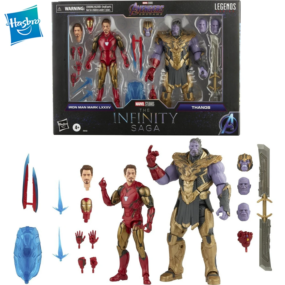 

[In Stock] Hasbro Marvel Legends Series Iron Man Mark 85 Vs Thanos 6-Inch Action Figure Collectible Model Kid Toys