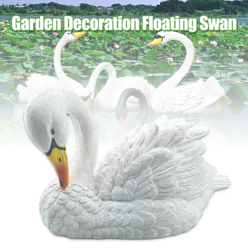 

MO-OD New Floating Swan Water Decoy Floating Craft Ornaments For Ponds Outdoor Garden Or Pond Art Decor Craft Home Decoration