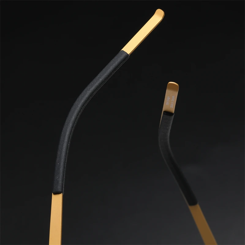 9752 круглые очки без винта для мужчин и женщин титановая оправа очков мужские