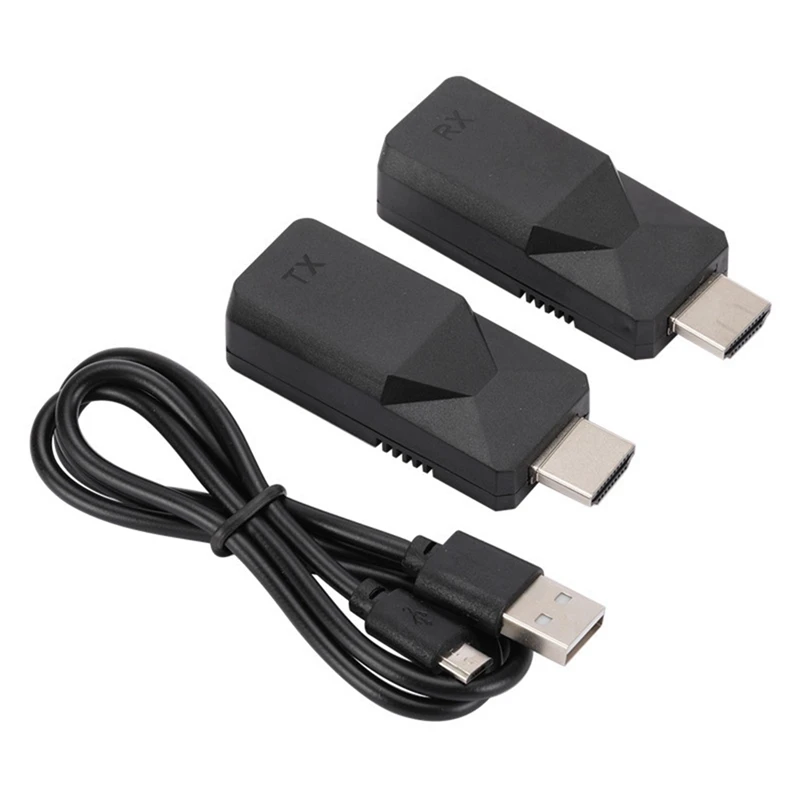 

1080P RJ45 LAN TX RX Cat5e CAT6 Сетевой удлинитель передатчик приемник Ethernet кабель HD удлинитель 60 м (черный)