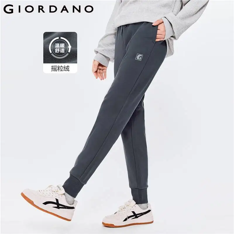 

Giordano Women Joggers G-MOTION Polar Fleece-lined Elastic Waist Joggers Soild Color Causal Joggers 05412854