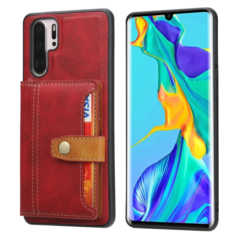 

Card Wallet Leather Phone Case For Huawei P30 Pro P30 Lite P Smart 2021 Shockproof Mobile Phone Back Cover