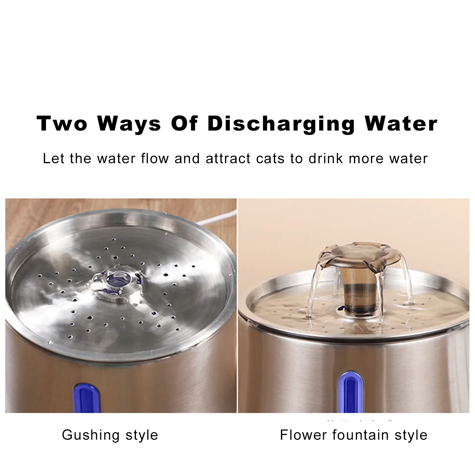Автоматический дозатор воды для домашних животных фонтан из нержавеющей стали 2 5