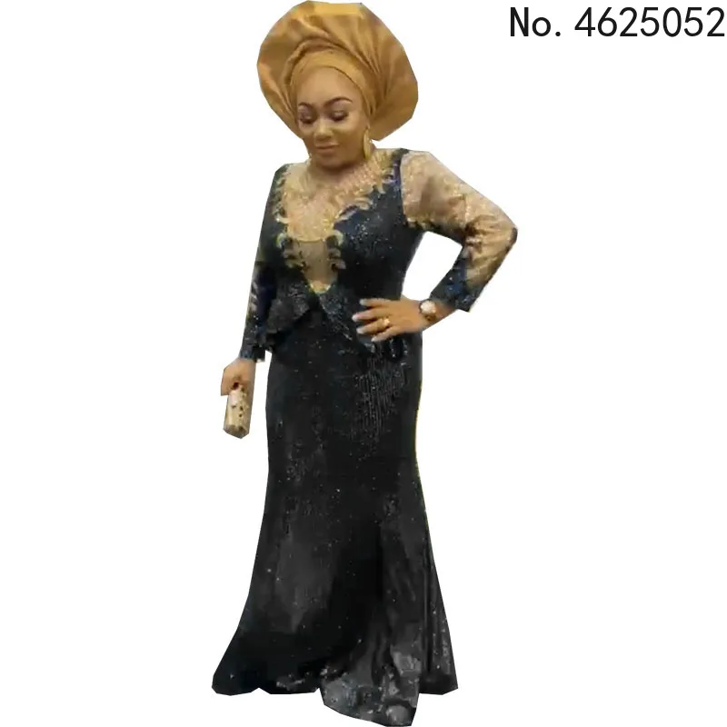 

Dashiki African Dresses For Women Sexy Mesh Patchwork Formal Prom Party Gown Evening Maxi Dress Classy Sequins Shinny Long Dress