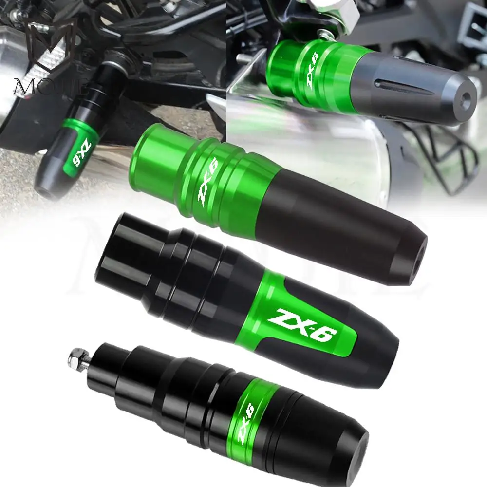 

2022 Motorcycle Exhaust Sliders Crash Pads Anti Falling Bar Protector For KAWASAKI ZX-6 ZX-636R ZX-6R ZX6 ZX6R ZX6RR ZX636R 2021