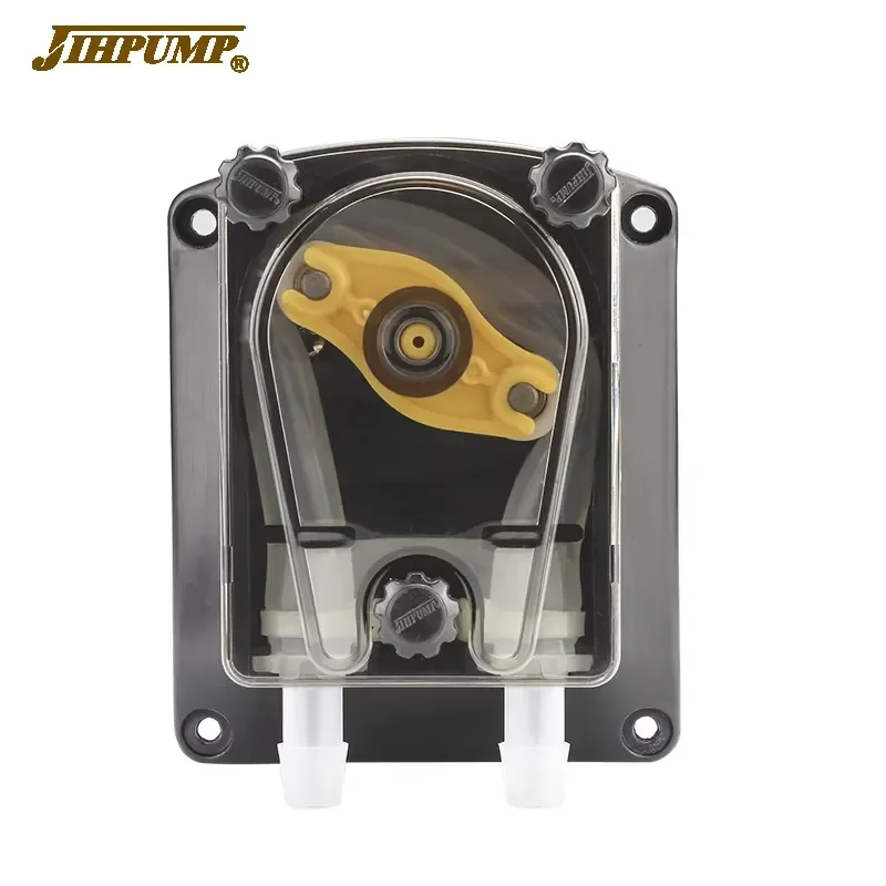 Фото Перистальтический насос JIHPUMP 304K 1000 мл, пищевой, с насосной головкой OEM, для дозирования жидкостей, 24В, с шлангом, для торговых автоматов и аппаратов для напитков, малый №2