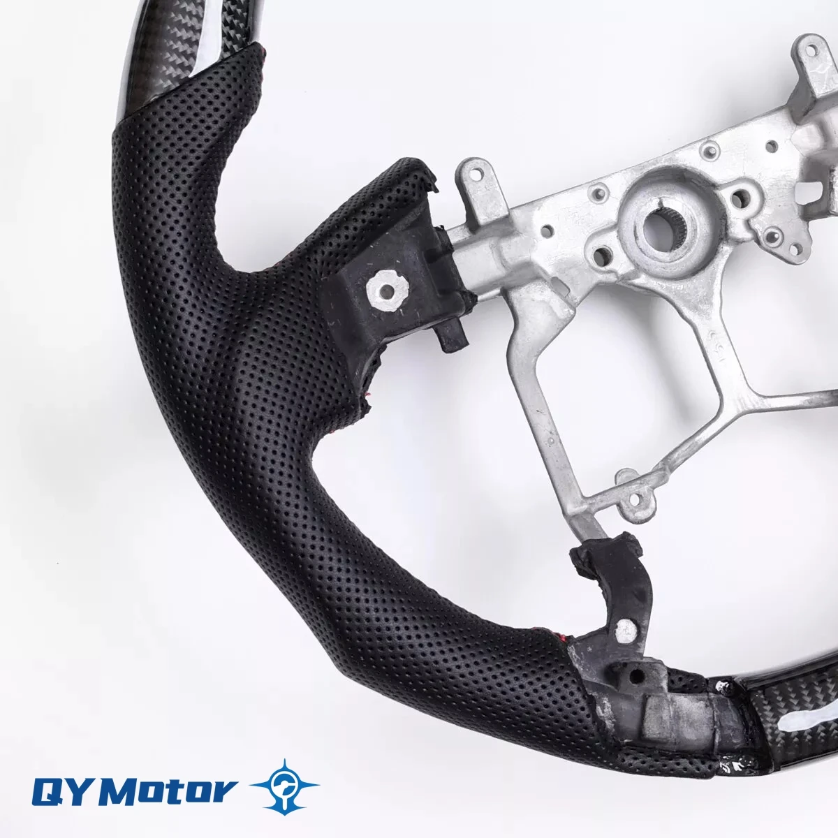 Рулевое колесо из натурального углеродного волокна перфорированная кожа для TOYOTA