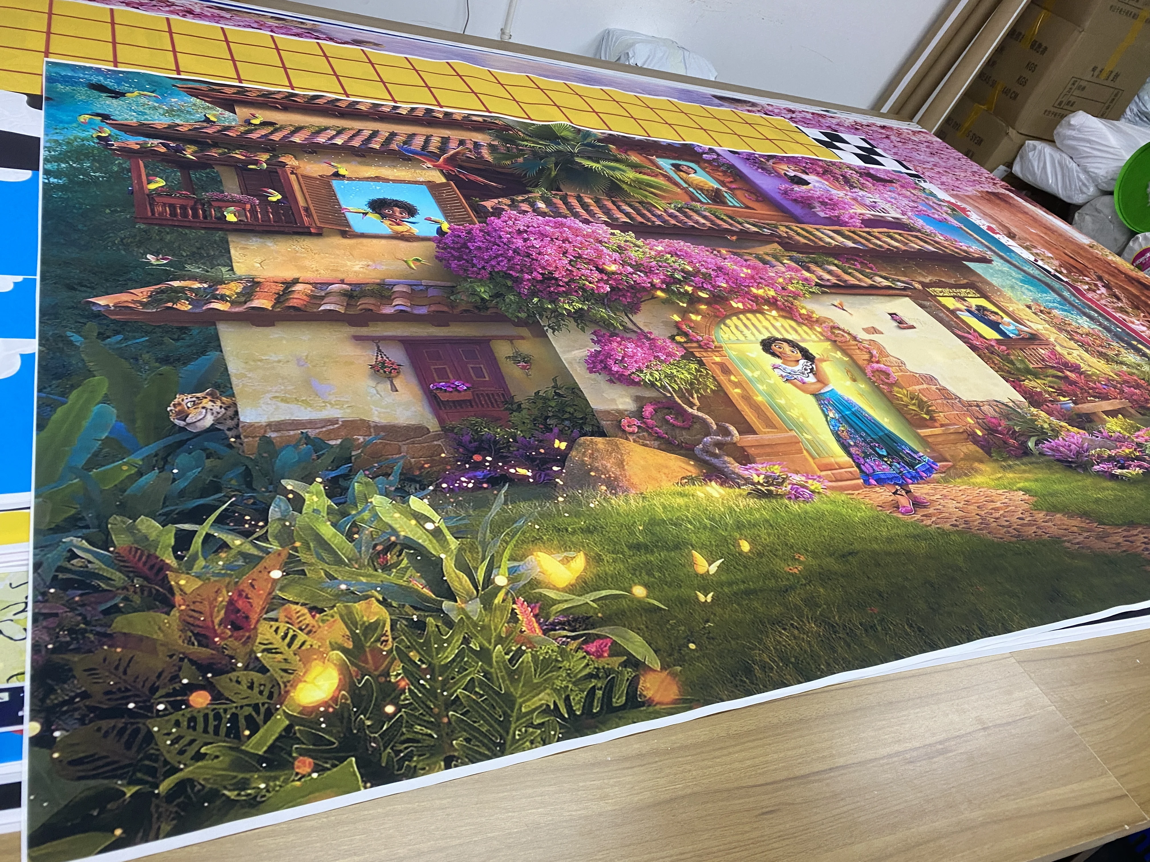 Виниловый фон для фотосъемки с изображением девушек на день рождения |