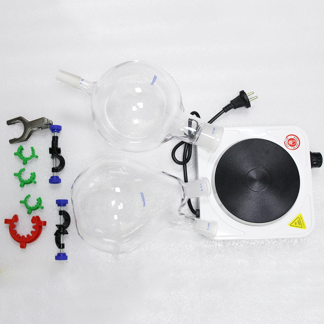 Новинка лабораторный аппарат для дистилляции эфирного масла объемом 2000 мл