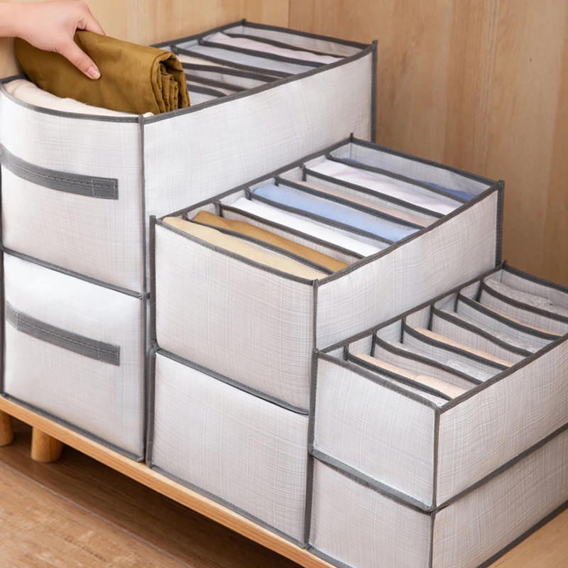 

Foldable Storage Boxes Underwear Closet Drawer Divider Wardrobe Closet Organizer for Outdoor Stuff Organizing Supplies