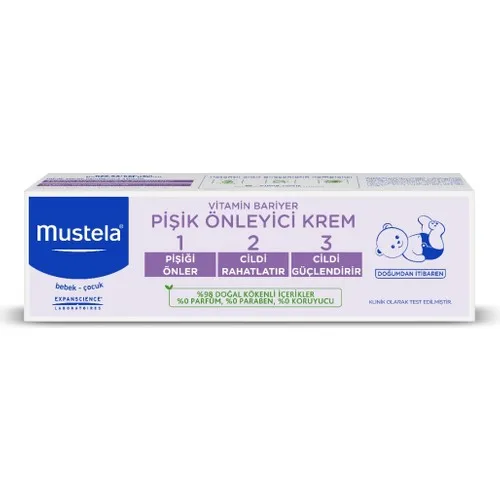 Фото Крем Mustela с витаминным барьером 1 - 2-3, Детский Крем Для сыпи, 50 мл №2